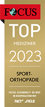 2023 Focus Siegel - Gold - Sportorthopädie