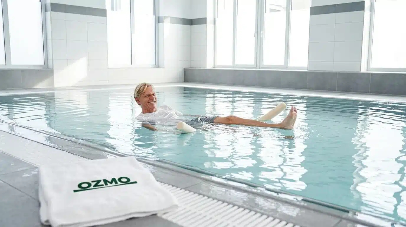 Patient beim gelenkschonenden Training im Bewegungsbad